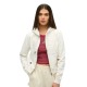 блуза,дамски,блузи,superdry,athletic,tonal,full,zip,sweatshirt,white