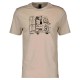 тениска,мъжки,тениски,scott,casual,short,sleeve,t,shirt,beige,(dust,white)