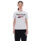 тениска,дамски,тениски,reebok,classics,wren,2,colour,logo,short,sleeve,t,shirt,silver,grey,marl