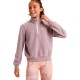блуза,дамски,блузи,roxy,waves,of,warmth,half,zip,sweatshirt,nirvana,(pink)