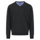 блуза,мъжки,пуловери,fynch,hatton,1514211,v,neck,sweater,black