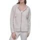 блуза,дамски,блузи,dkny,two,tone,logo,full,zip,sweatshirt,sand,(beige)