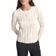 блуза,дамски,пуловери,дамски,плетени,дрехи,dkny,dw5800058,sweater,eggnog,white,(white)