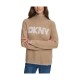 блуза,дамски,пуловери,дамски,плетени,дрехи,dkny,dw7000586,sweater,brown,(travrtn,gold,brown)