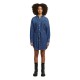 рокля,дамски,поли,и,рокли,g,star,belted,long,sleeve,short,dress,blue,(worn,in,windward)