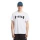 тениска,мъжки,тениски,g,star,felt,logo,short,sleeve,t,shirt,white