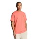 тениска,мъжки,тениски,lyle,&,scott,plain,short,sleeve,t,shirt,coral,stand,(orange)