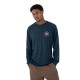 тениска,мъжки,тениски,hurley,eagles,high,long,sleeve,t,shirt,armored,navy,(blue)
