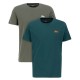 тениска,мъжки,тениски,alpha,industries,basic,small,logo,short,sleeve,t,shirt,2,units,dark,olive,force,green,(green)