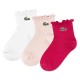 детски,чорапи,мъжки,чорапи,дамски,чорапи,lacoste,kids,ruffle,quarter,socks,3,pairs,multicolor,(nidus)