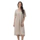 рокля,дамски,поли,и,рокли,redgreen,divine,3,4,sleeve,midi,dress,light,sand,melange,(beige)