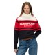блуза,дамски,пуловери,дамски,плетени,дрехи,superdry,apres,ski,high,neck,sweater,off,white,varsity,red,stripe