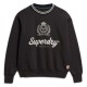 блуза,дамски,блузи,superdry,country,club,loose,fit,sweatshirt,blackboard,(black)