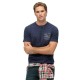 тениска,мъжки,тениски,superdry,industrial,relaxed,fit,short,sleeve,t,shirt,dark,indigo,blue,marl