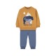 анцуг,детски,анцузи,boboli,fleece,tracksuit,wheat,(brown,blue)