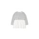 блуза,детски,поли,и,рокли,boboli,knitwear,combined,dress,bone,(grey)
