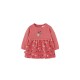 блуза,детски,поли,и,рокли,boboli,knitwear,combined,dress,coral,(red,pink)