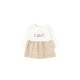 блуза,детски,поли,и,рокли,boboli,knitwear,combined,dress,polka,dot,print,(beige)
