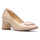 обувки,дамски,обувки,clarks,shoes,fernie,trim,heel,shoes,beige,(sand,patent)