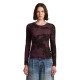 тениска,дамски,тениски,g,star,aop,slim,long,sleeve,t,shirt,maroon,forest,camo,(purple)