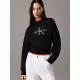 блуза,дамски,блузи,calvin,klein,jeans,essentials,monogram,french,terry,sweatshirt,black