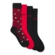 чорапи,мъжки,чорапи,hugo,turtle,10273526,socks,4,pairs,red,black,(black)