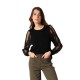 блуза,дамски,пуловери,дамски,плетени,дрехи,deeluxe,edwige,sweater,black