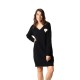 рокля,дамски,поли,и,рокли,deeluxe,kissy,long,sleeve,short,dress,black