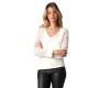 блуза,дамски,пуловери,дамски,плетени,дрехи,deeluxe,sijade,v,neck,sweater,cream