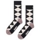 чорапи,мъжки,чорапи,happy,socks,argyle,crew,socks,black