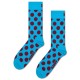 чорапи,мъжки,чорапи,дамски,чорапи,happy,socks,big,dot,crew,socks,blue,(turquoise)