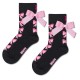 чорапи,детски,чорапи,happy,socks,bow,crew,socks,black,(black)