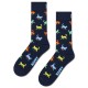 чорапи,мъжки,чорапи,дамски,чорапи,happy,socks,kitten,love,crew,socks,blue,(navy)