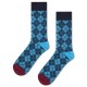 чорапи,мъжки,чорапи,happy,socks,mini,argyle,jaquard,crew,socks,blue,(navy)
