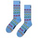 чорапи,мъжки,чорапи,happy,socks,mushroom,stripe,crew,socks,light,blue,(blue)