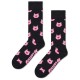 чорапи,мъжки,чорапи,happy,socks,pig,crew,socks,black