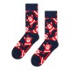чорапи,мъжки,чорапи,happy,socks,santa,crew,socks,blue,(navy)