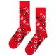 чорапи,мъжки,чорапи,дамски,чорапи,happy,socks,teddy,bear,crew,socks,red,(red)