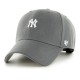 шапка,всички,шапки,47,mlb,new,york,yankees,base,runner,snap,mvp,cap,refurbished,charcoal,(grey)