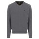 блуза,мъжки,пуловери,fynch,hatton,1514801,v,neck,sweater,grey,(steel)