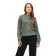 блуза,дамски,пуловери,дамски,плетени,дрехи,vila,oli,sweater,green,(laurel,wreath,melange)
