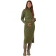 рокля,дамски,поли,и,рокли,mamalicious,suniva,june,maternity,long,sleeve,midi,dress,winter,moss,detail,melange,(green)