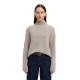 блуза,дамски,пуловери,дамски,плетени,дрехи,selected,cille,cashmere,high,neck,sweater,grey,(irish,cream,melange)