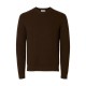 блуза,мъжки,пуловери,дамски,пуловери,selected,dane,relaxed,fit,sweater,brown,(demitasse)
