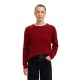 блуза,дамски,пуловери,дамски,плетени,дрехи,selected,lulu,sweater,equestrian,red,melange,(red)