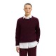 блуза,дамски,пуловери,дамски,плетени,дрехи,selected,lulu,sweater,fig,melange,(red)