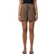 къси,панталони,дамски,панталони,pieces,anora,high,waist,shorts,morel,(brown)