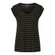 тениска,дамски,тениски,pieces,billo,lurex,stripes,short,sleeve,t,shirt,black,wide,gold,lurex,(black)