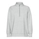 блуза,дамски,блузи,pieces,chilli,half,zip,sweatshirt,light,grey,melange,(grey)