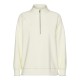блуза,дамски,блузи,pieces,chilli,half,zip,sweatshirt,white,pepper,(beige)